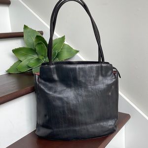 HOBO brand genuine Leather shoulder handbag purse tote bag vintage vibe